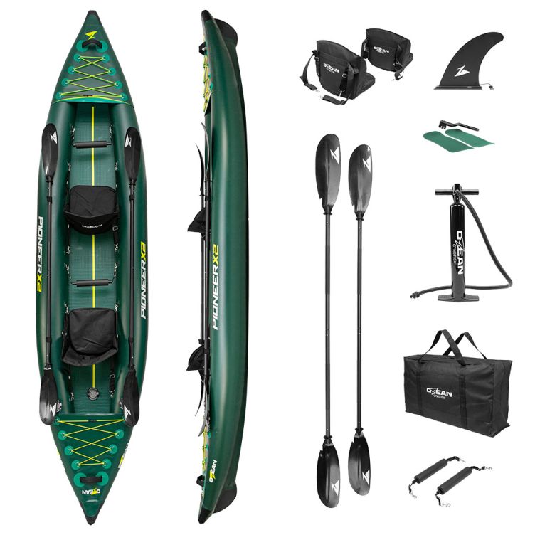 Ozean Pioneer X2 piepūšamais kajaks – stabilitāte, komforts un brīvība uz ūdens - Image 2